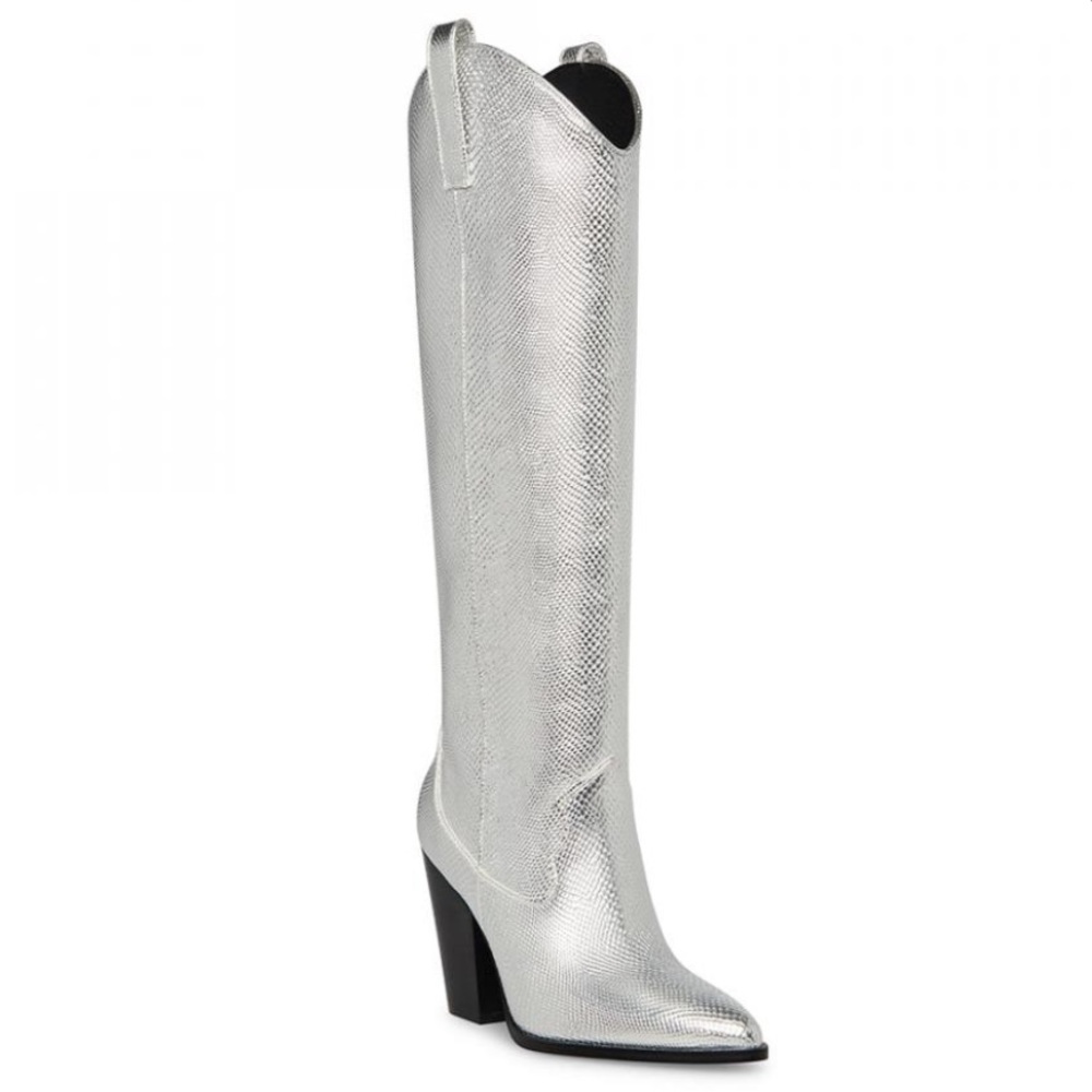 AUSTYN SILVER SNAKE Silver Snake | Womens Steve Madden Boots